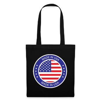 made in the USA - Stoffbeutel - Schwarz - Vorne