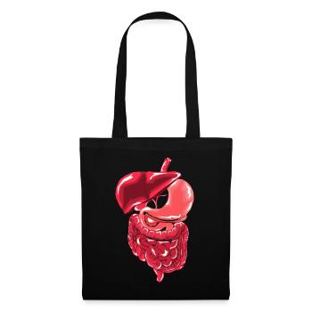 Flinker Gastroenterologe Endoskopie - Stoffbeutel - Schwarz - Vorne