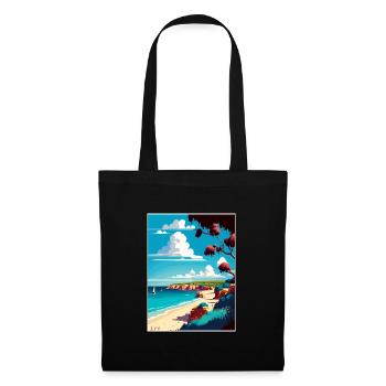 Mornington Halbinsel Australien Reiseposter - Stoffbeutel - Schwarz - Vorne