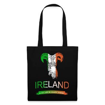 Irland Ireland sheep - Stoffbeutel - Schwarz - Vorne