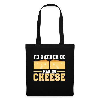 Cheese Making Cheese Lover - Stoffbeutel - Schwarz - Vorne