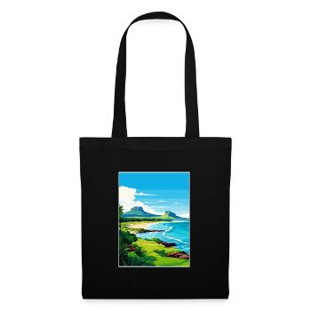Mauritius Ostafrika Vintage Reiseposter WPA - Stoffbeutel - Schwarz - Vorne