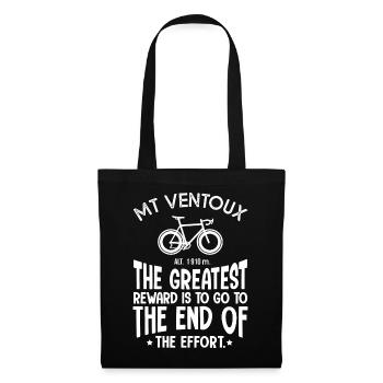 Fahrrad Ventoux Geschenk Papa Fahrrad Radfahrer - Stoffbeutel - Schwarz - Vorne