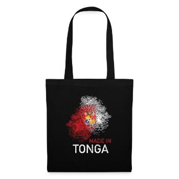 Paradiesische Tonga Südseeinsel - Stoffbeutel - Schwarz - Vorne