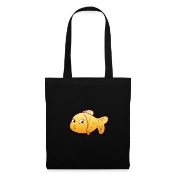 Goldfisch - Stoffbeutel - Schwarz - Vorne