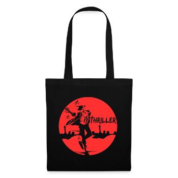 Thriller Friedhof Halloween Verkleidung Krimi - Stoffbeutel - Schwarz - Vorne