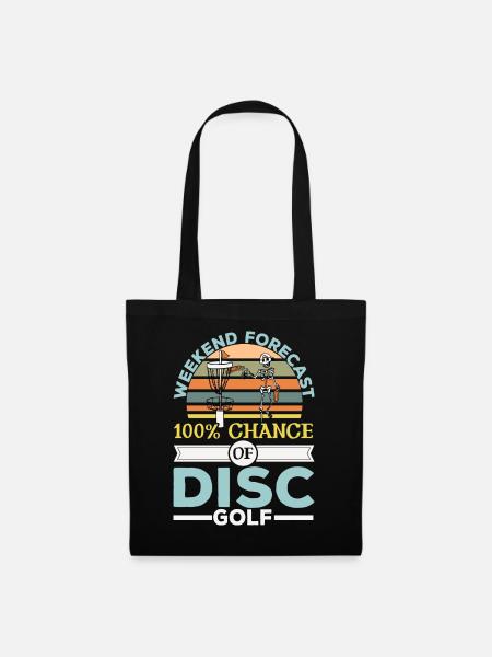 100% Chance auf Scheibengolf Frolf Freizeit-Werfer - Stoffbeutel - Schwarz