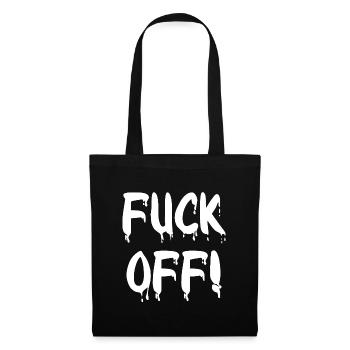 Provokante Frustration – Fuck Off - Stoffbeutel - Schwarz - Vorne
