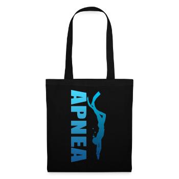 Freitaucher-Freitaucher-Geschenk-Tauchersport - Stoffbeutel - Schwarz - Vorne