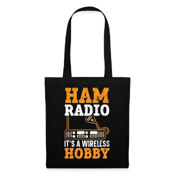 Ham Radio Ein drahtloses Hobby Funker Ham Radio - Stoffbeutel - Schwarz - Vorne