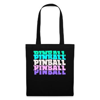 Pinball Arcade Spiele Videospiel Spiele Gamer - Stoffbeutel - Schwarz - Vorne