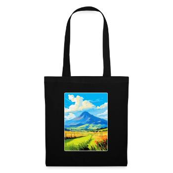 Mourne Mountains Vintage Travel Poster Souvenir - Tote Bag - black - Front