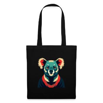 Koala Cartoon Character Colorful Pet Animal - Tote Bag - black - Front
