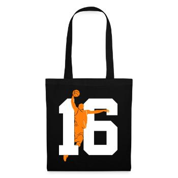 NUMBER 16 BASKETBALL 16TH BIRTHDAY - Tote Bag - black - Front