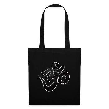 Om Goa Hindu Hinduismus T Shirt Shirt - Stoffbeutel - Schwarz - Vorne