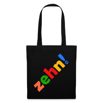 ZEHN 10 JAHRE 10. GEBURTSTAG - Stoffbeutel - Schwarz - Vorne