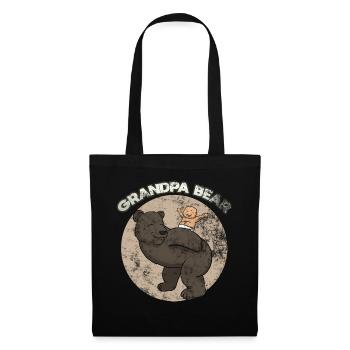 Grandpa Bear - Stoffbeutel - Schwarz - Vorne