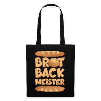 BROT BACKMEISTER BROT BACKEN - Stoffbeutel - Schwarz - Vorne