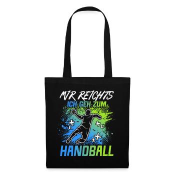 Handballer Handball Spieler Spruch Handballspieler - Stoffbeutel - Schwarz - Vorne