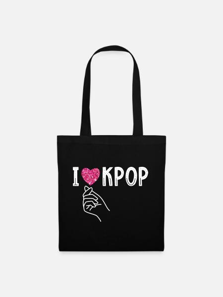 Ich Liebe Kpop K-Pop - Stoffbeutel - Schwarz