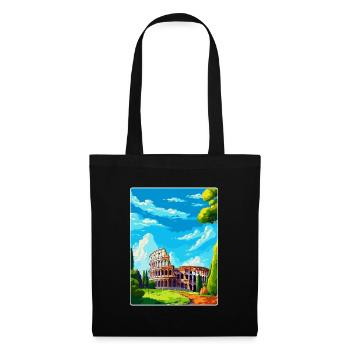 Rome Italy Vintage Travel Poster Souvenir Souvenir - Tote Bag - black - Front