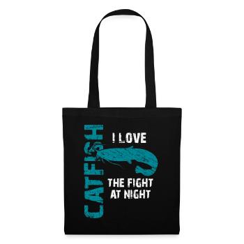 Pêche au poisson-chat Pêche sportive Poisson fort - Sac en tissu - noir - Devant