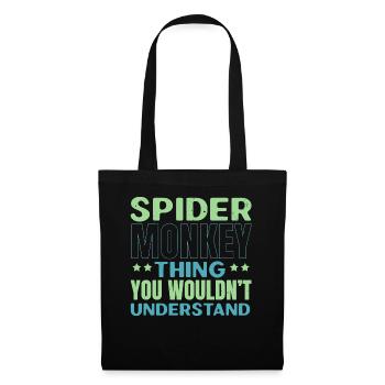 Spinnenliebhaber Spinnenflüsterer Arachnid Tarantu - Stoffbeutel - Schwarz - Vorne