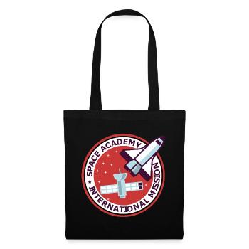 Space Academy International rote Farbe Vintage - Stoffbeutel - Schwarz - Vorne