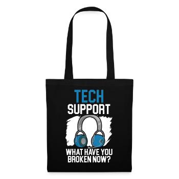 Wenn alles andere fehlschlägt Reboot Tech Support - Stoffbeutel - Schwarz - Vorne