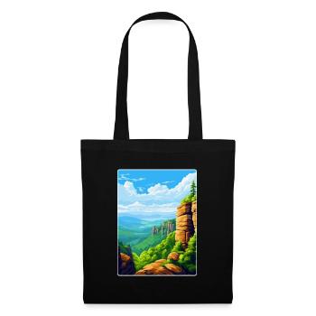 Elbe Sandstone Mountains Germany Travel Poster WPA - Tote Bag - black - Front