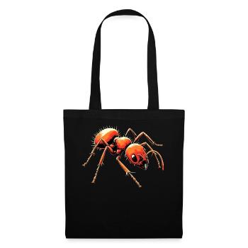 fourmi fourmi de forêt fourmi de feu insecte fourmis mignonnes - Sac en tissu - noir - Devant