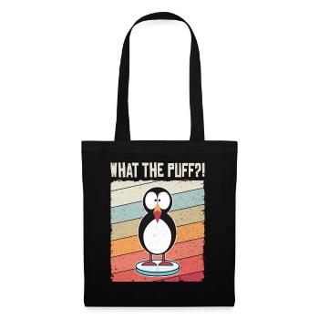 Puffin Papageitaucher Papageientaucher Vintage - Stoffbeutel - Schwarz - Vorne