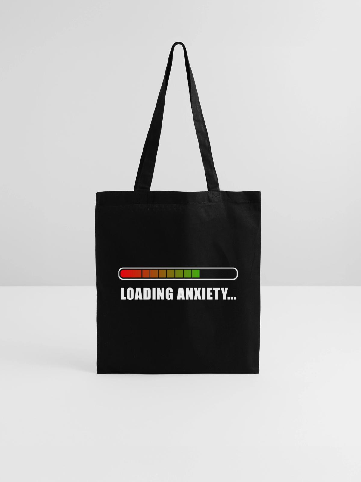 Loading Anxiety... - Stoffbeutel - Schwarz - Vorne