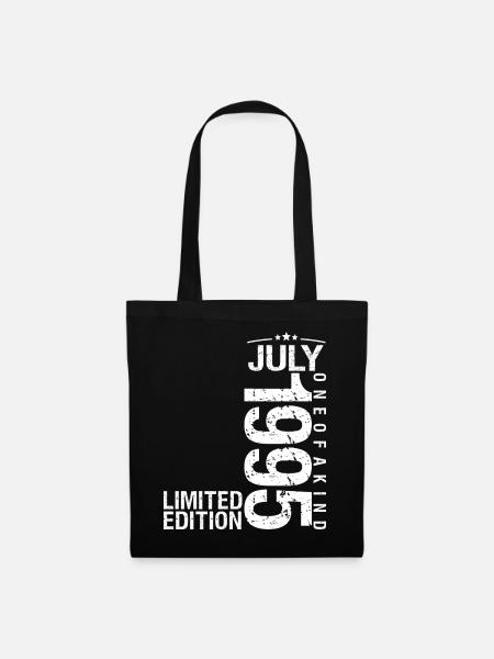 Juli 1995 Juli Jubiläum Juli 1995 - Stoffbeutel - Schwarz