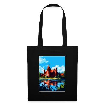 Malbork Castle Poland Vintage Travel Poster WPA - Tote Bag - black - Front