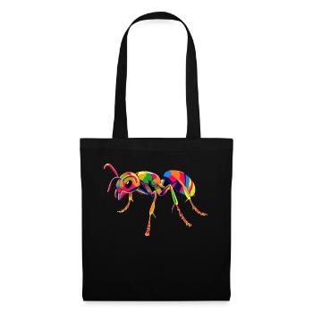 fourmi fourmi de forêt fourmi de feu insecte fourmis mignonnes - Sac en tissu - noir - Devant