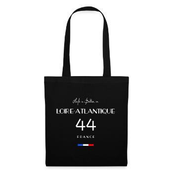 Das Leben ist besser in LOIRE-ATLANTIQUE Nummer 44 Loire - Stoffbeutel - Schwarz - Vorne