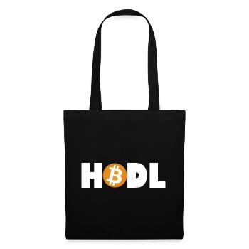 Mode Bitcoin HODL : Activé - Sac en tissu - noir - Devant