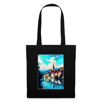 Schaffhausen Switzerland Vintage Travel Poster WPA - Tote Bag - black - Front
