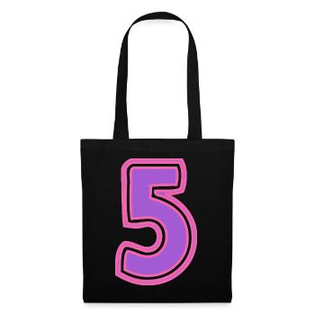 5. 5 YEARS. 5th ANNIVERSARY. 5 YEAR ANNIVERSARY - Tote Bag - black - Front