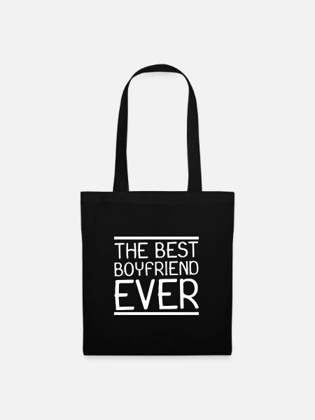 The best boyfriend ever - Stoffbeutel - Schwarz