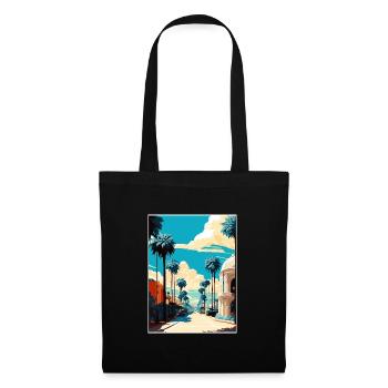 Beverly Hills Kalifornien Vintage Reiseposter WPA - Stoffbeutel - Schwarz - Vorne