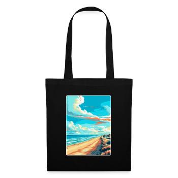Zandvoort Pays-Bas Affiche de voyage vintage WPA - Sac en tissu - noir - Devant