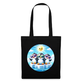 Funny Penguins 2 - Tote Bag - black - Front