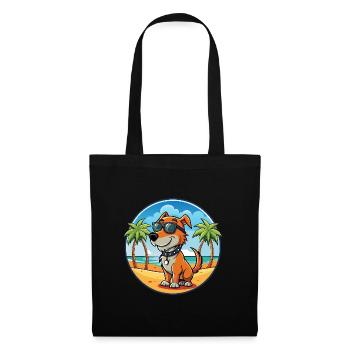 Polnische Jagdhund Hund Rasse Cartoon Sonnenbrille - Stoffbeutel - Schwarz - Vorne