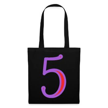 5. 5 YEARS. 5th ANNIVERSARY. 5 YEAR ANNIVERSARY - Tote Bag - black - Front