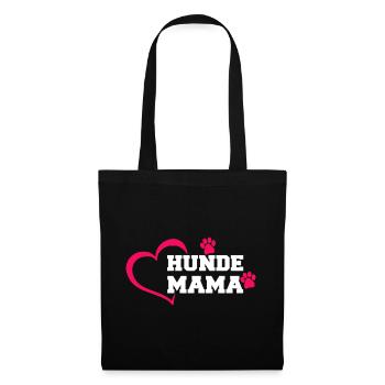 Hunde Mama - Stoffbeutel - Schwarz - Vorne