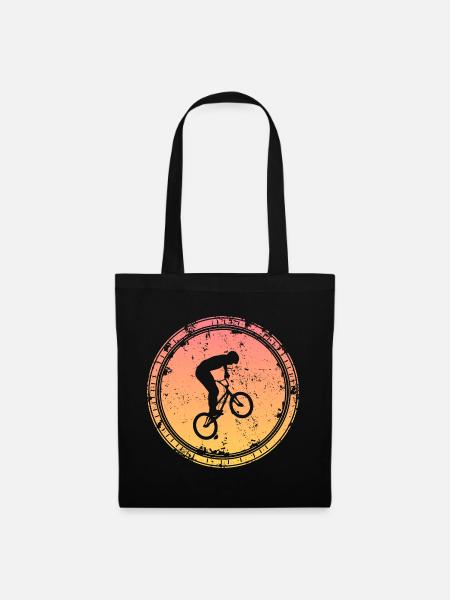 BMX Fahrer Junge BMX Fahrrad Kinder - Stoffbeutel - Schwarz