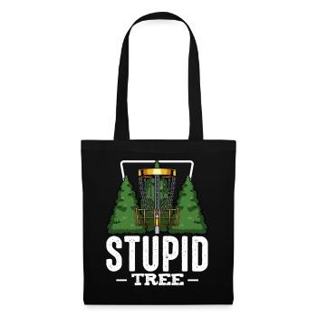 frisbee - Sac en tissu - noir - Devant