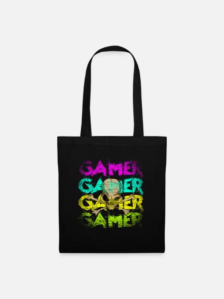 Gamer - Stoffbeutel - Schwarz